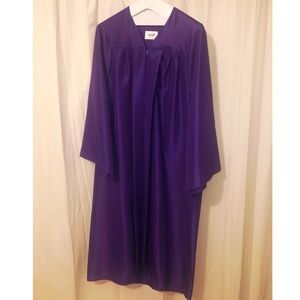 Purple graduation robe